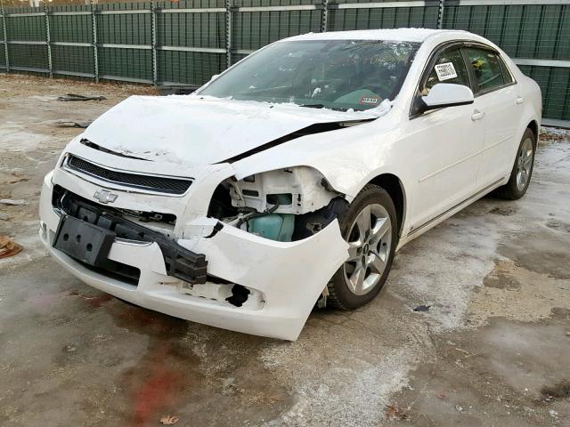 1G1ZH57B39F138770 - 2009 CHEVROLET MALIBU 1LT WHITE photo 2