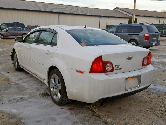 1G1ZH57B39F138770 - 2009 CHEVROLET MALIBU 1LT WHITE photo 3