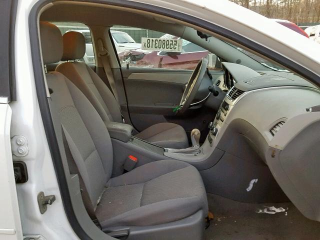 1G1ZH57B39F138770 - 2009 CHEVROLET MALIBU 1LT WHITE photo 5