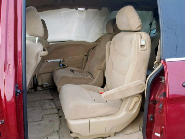 5FNRL38286B105613 - 2006 HONDA ODYSSEY LX RED photo 6