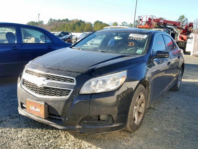 1G11C5SAXDU109958 - 2013 CHEVROLET MALIBU 1LT BLACK photo 2