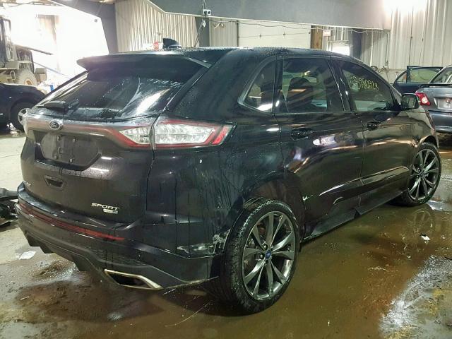 2FMPK4AP1HBC53149 - 2017 FORD EDGE SPORT BLACK photo 4