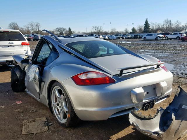 WP0AB29888U782295 - 2008 PORSCHE CAYMAN S SILVER photo 3