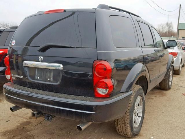 1D4HB48N96F191172 - 2006 DODGE DURANGO SL BLACK photo 4