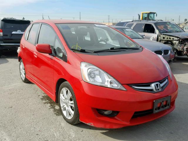 JHMGE88489S004688 - 2009 HONDA FIT SPORT RED photo 1