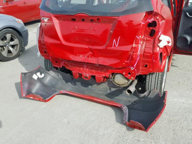 JHMGE88489S004688 - 2009 HONDA FIT SPORT RED photo 9