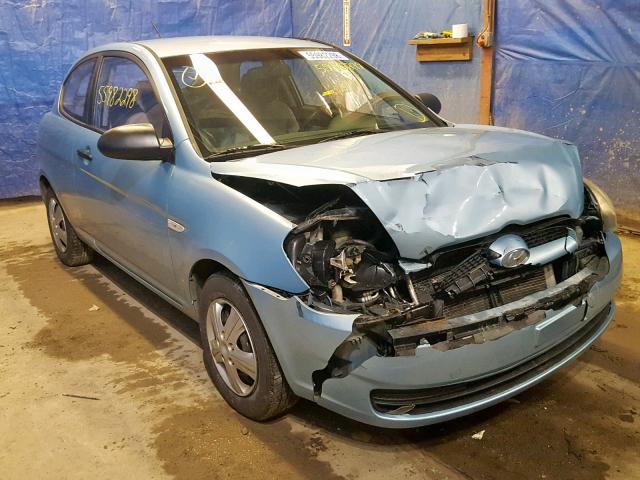 KMHCM36C78U059129 - 2008 HYUNDAI ACCENT GS BLUE photo 1