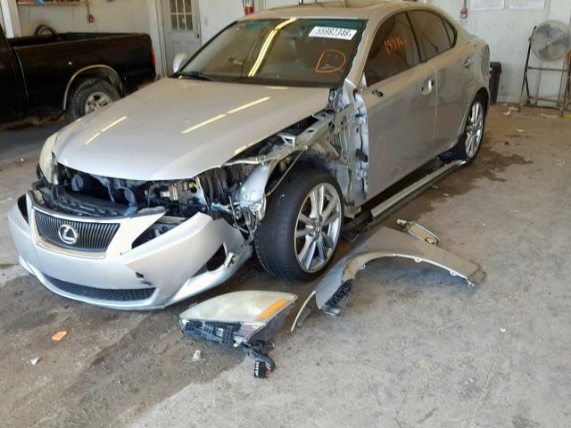 JTHBK262472038772 - 2007 LEXUS IS 250 SILVER photo 2