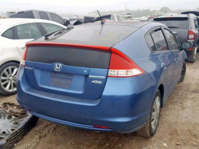 JHMZE2H53AS024172 - 2010 HONDA INSIGHT LX BLUE photo 4