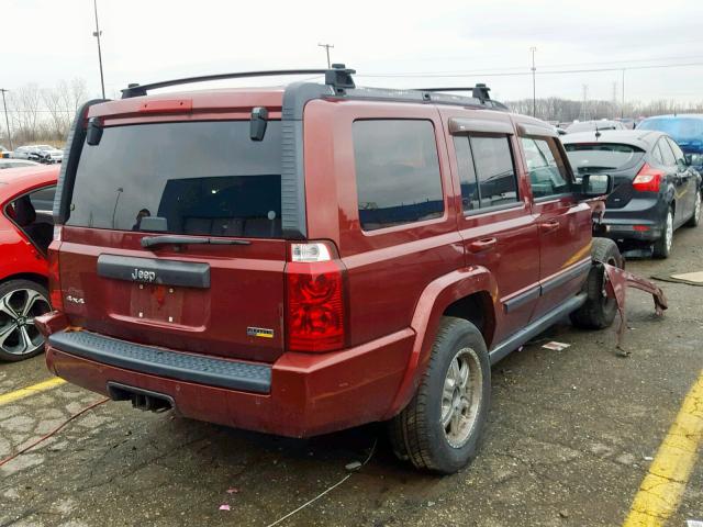 1J8HG48P67C535665 - 2007 JEEP COMMANDER Qırmızı foto 4