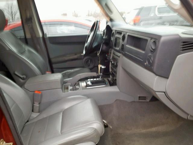 1J8HG48P67C535665 - 2007 JEEP COMMANDER Qırmızı foto 5
