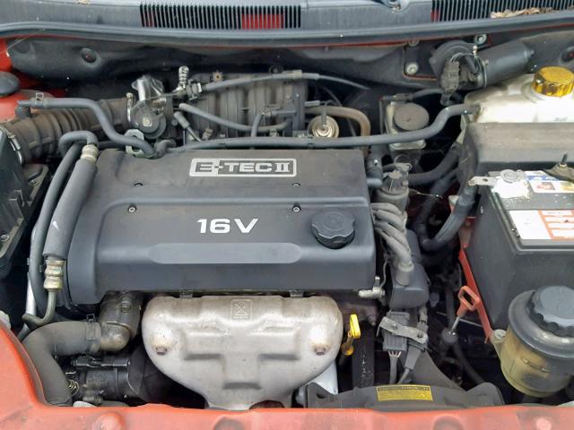 KL1TD62615B454136 - 2005 CHEVROLET AVEO BASE 红色 照片 7