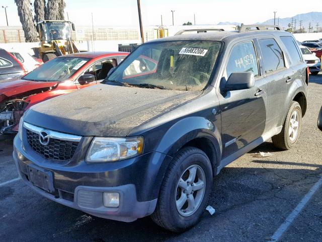 4F2CZ49H48KM21724 - 2008 MAZDA TRIBUTE HY GRAY photo 2