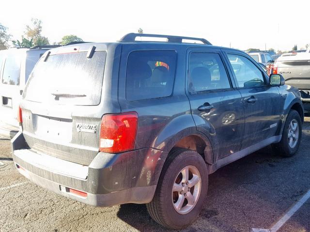 4F2CZ49H48KM21724 - 2008 MAZDA TRIBUTE HY GRAY photo 4