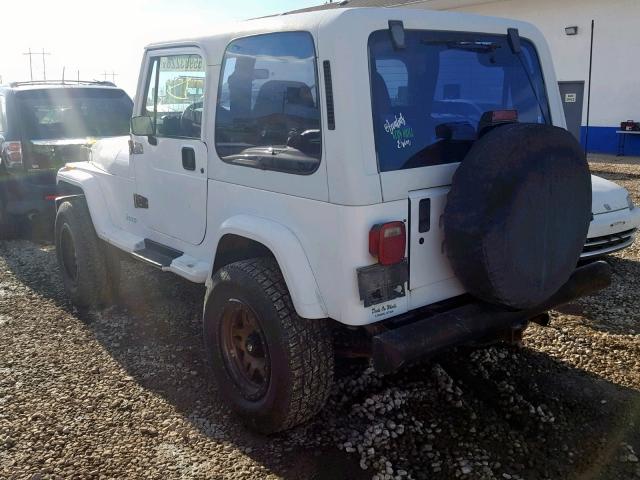 1J4FY29SXPP237965 - 1993 JEEP WRANGLER / WHITE photo 3