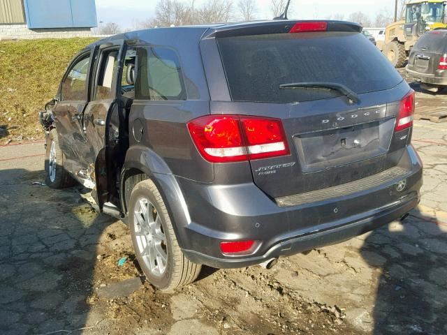 3C4PDDEG9HT639167 - 2017 DODGE JOURNEY GT GRAY photo 3