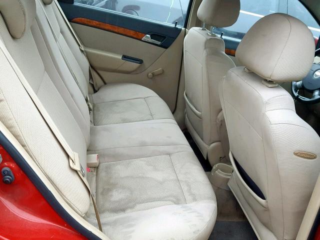 KL1TD566X8B041642 - 2008 CHEVROLET AVEO BASE Bordo foto 6
