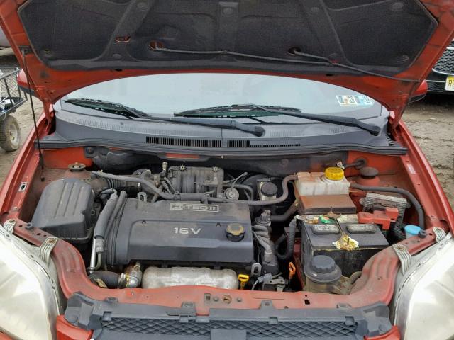 KL1TD566X8B041642 - 2008 CHEVROLET AVEO BASE Bordo foto 7