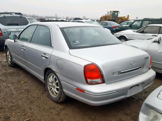 KMHFU45E32A205377 - 2002 HYUNDAI XG 350 SILVER photo 3