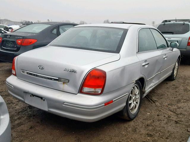 KMHFU45E32A205377 - 2002 HYUNDAI XG 350 SILVER photo 4