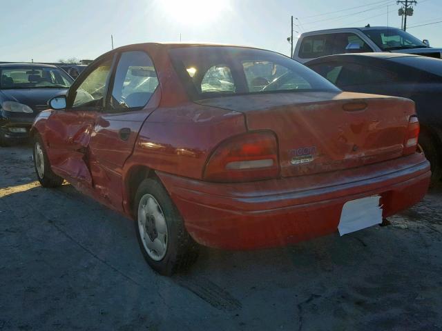 1P3ES47C6SD119223 - 1995 PLYMOUTH NEON HIGHL RED photo 3