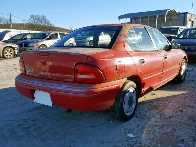 1P3ES47C6SD119223 - 1995 PLYMOUTH NEON HIGHL RED photo 4