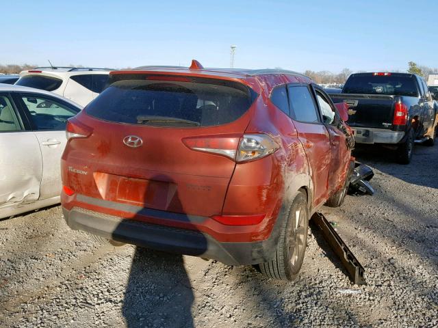 KM8J33A48HU430437 - 2017 HYUNDAI TUCSON LIM ORANGE photo 4