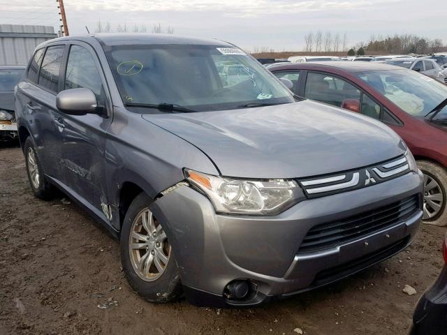 JA4AD2A36EZ604338 - 2014 MITSUBISHI OUTLANDER GRAY photo 1