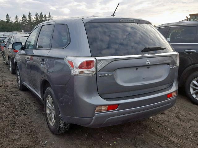 JA4AD2A36EZ604338 - 2014 MITSUBISHI OUTLANDER GRAY photo 3