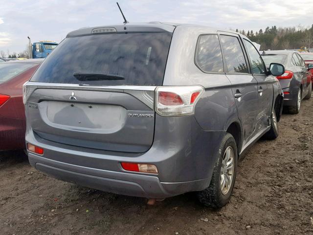 JA4AD2A36EZ604338 - 2014 MITSUBISHI OUTLANDER GRAY photo 4