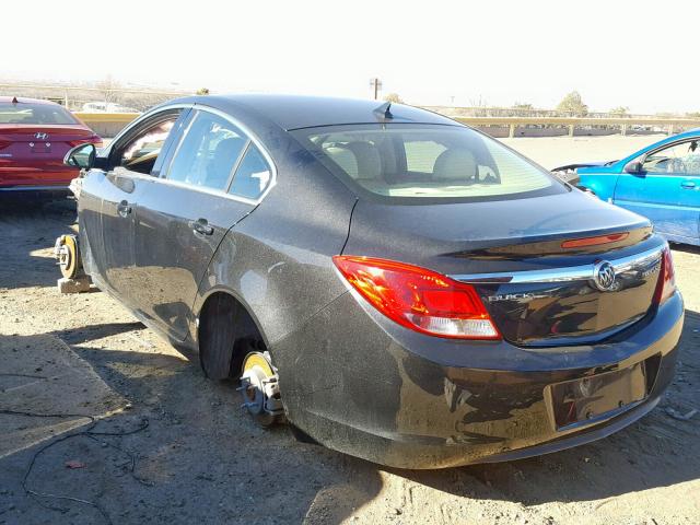 2G4GR5ER1D9144883 - 2013 BUICK REGAL BLACK photo 3