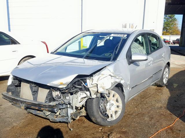 3N1AB6AP3BL674665 - 2011 NISSAN SENTRA 2.0 SILVER photo 2