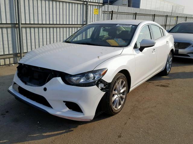 JM1GJ1U53G1468445 - 2016 MAZDA 6 SPORT WHITE photo 2