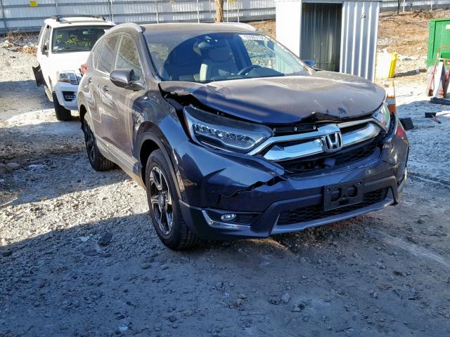 7FARW2H92JE029088 - 2018 HONDA CR-V TOURI GRAY photo 1