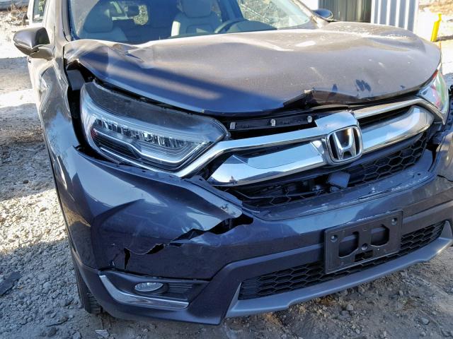 7FARW2H92JE029088 - 2018 HONDA CR-V TOURI GRAY photo 9