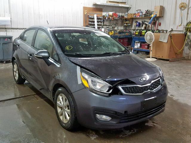 KNADN4A32D6155846 - 2013 KIA RIO EX CHARCOAL photo 1