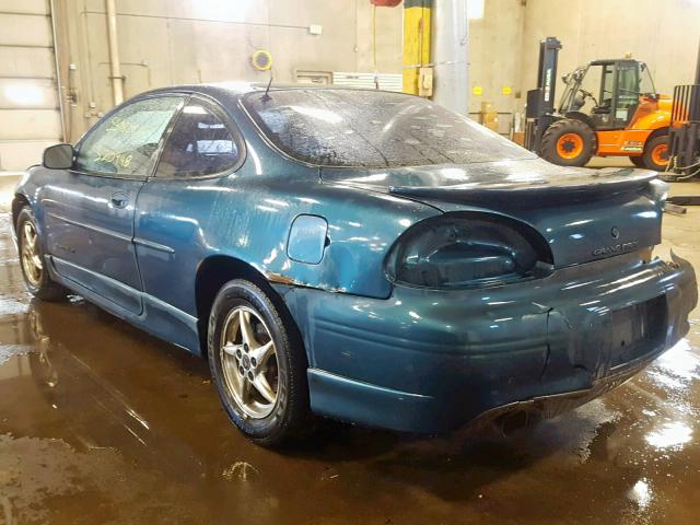 1G2WP12K12F131758 - 2002 PONTIAC GRAND PRIX TEAL photo 3