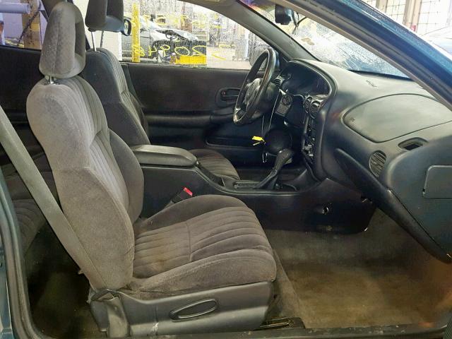 1G2WP12K12F131758 - 2002 PONTIAC GRAND PRIX TEAL photo 5