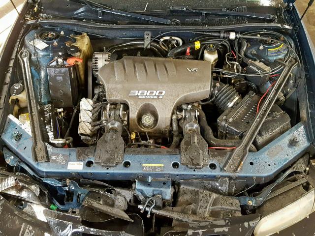 1G2WP12K12F131758 - 2002 PONTIAC GRAND PRIX TEAL photo 7