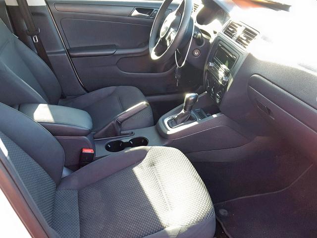 3VW2K7AJ1EM387789 - 2014 VOLKSWAGEN JETTA BASE WHITE photo 5