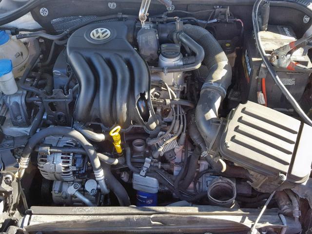 3VW2K7AJ1EM387789 - 2014 VOLKSWAGEN JETTA BASE WHITE photo 7