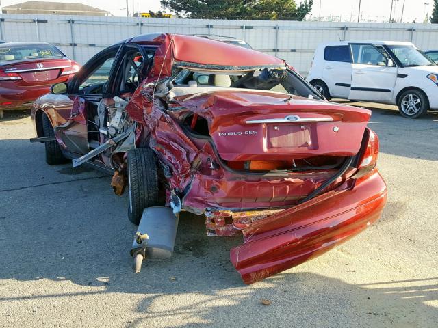 1FAFP55S12A258480 - 2002 FORD TAURUS SES MAROON photo 3