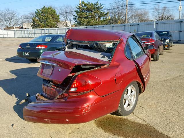 1FAFP55S12A258480 - 2002 FORD TAURUS SES MAROON photo 4