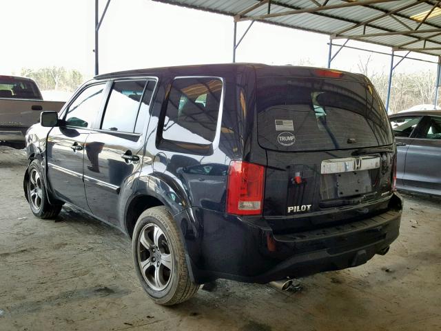 5FNYF3H37FB035226 - 2015 HONDA PILOT SE BLACK photo 3