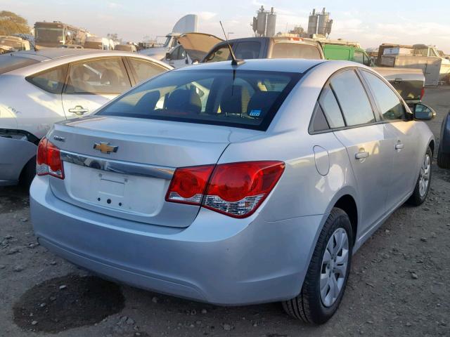 1G1PA5SG5E7349049 - 2014 CHEVROLET CRUZE LS SILVER photo 4