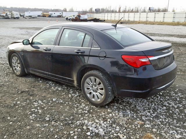 1C3CCBABXCN273555 - 2012 CHRYSLER 200 LX BLACK photo 3