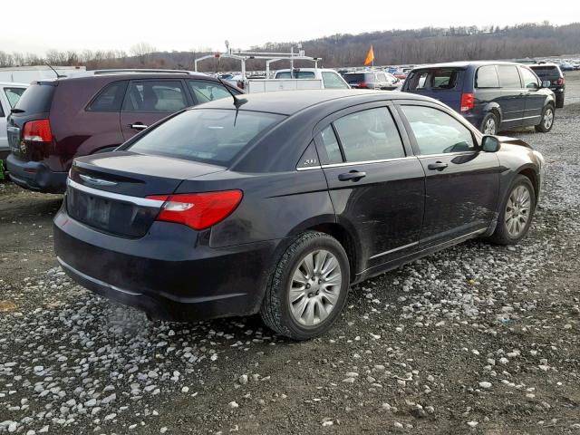 1C3CCBABXCN273555 - 2012 CHRYSLER 200 LX BLACK photo 4