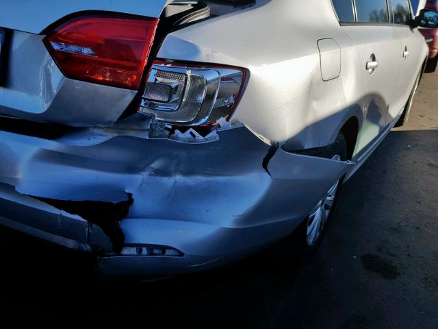 3VW2K7AJXDM269092 - 2013 VOLKSWAGEN JETTA BASE Արծաթագույն լուսանկար 9