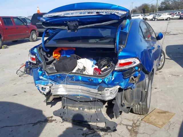 1C3CDFBB5FD330368 - 2015 DODGE DART SXT BLUE photo 9