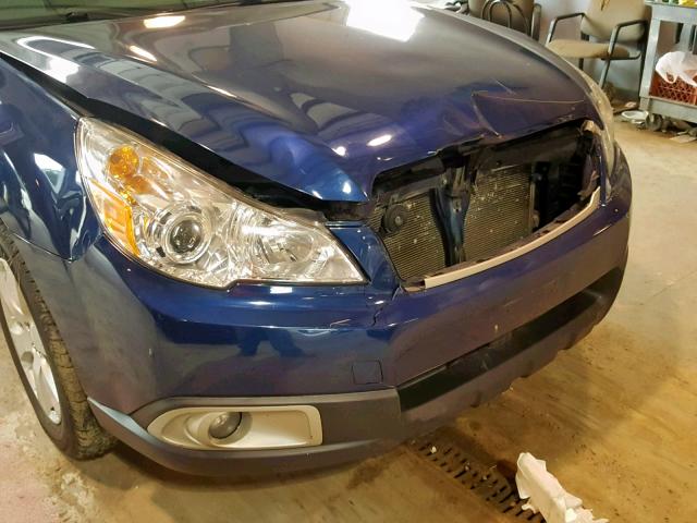 4S4BRCCC9B3320744 - 2011 SUBARU OUTBACK 2. BLUE photo 9